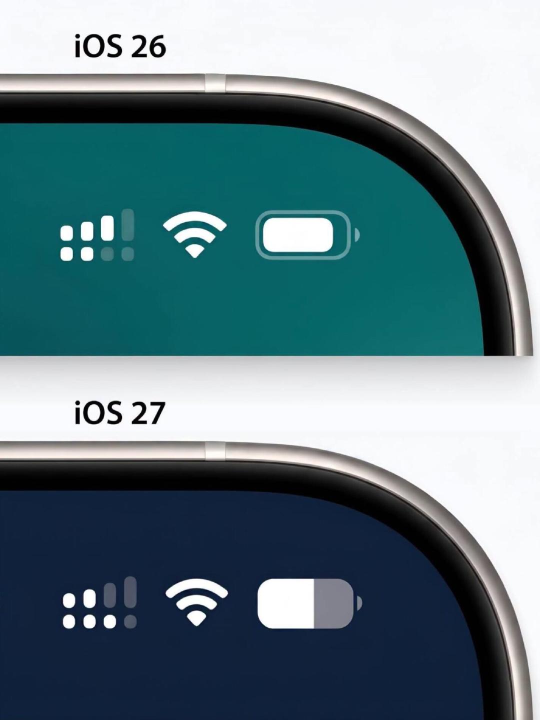 #iOS27电池图标丑#不同年代电池图标🔋你喜欢哪个？​