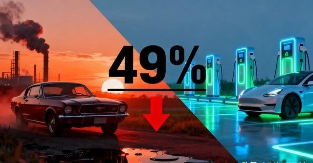 燃油车跌破50%，一个百年帝国的黄昏已至！全球纯汽油车销量占比首次跌破50%，汽