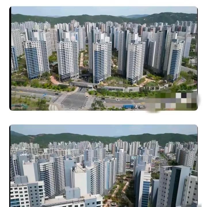 韩国小城市还真的都是高楼只有18万人口的京畿道杨州市。韩国还真和别的国