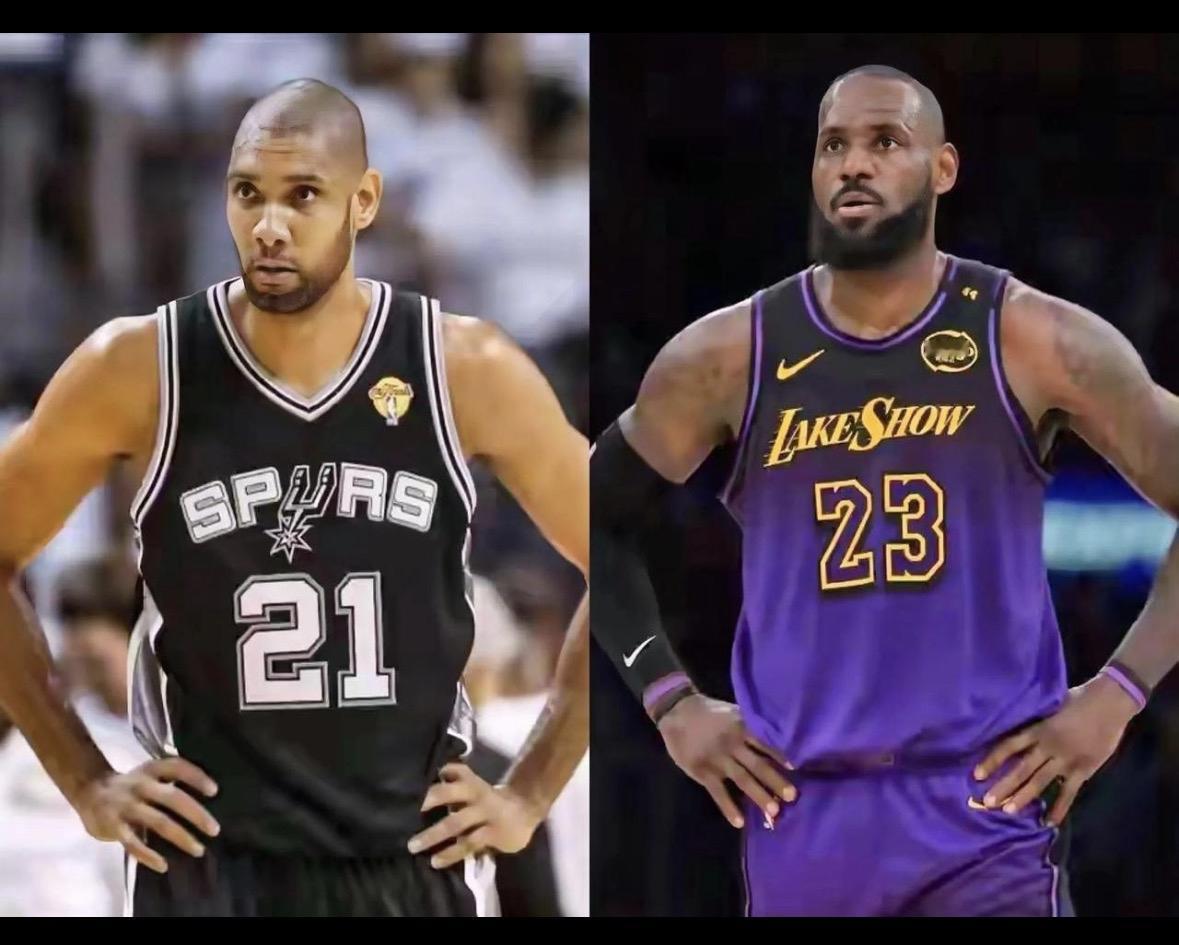 詹姆斯：我得分好邓肯：我防守好詹姆斯：我传球好邓肯：我防守好詹姆斯：