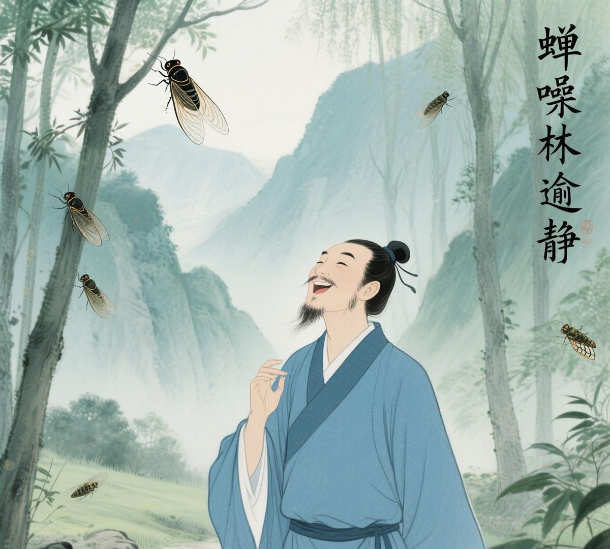 南朝梁最惨诗人：写“蝉噪林逾静”火了，被人追着要同款诗，吓得躲进深山再不写