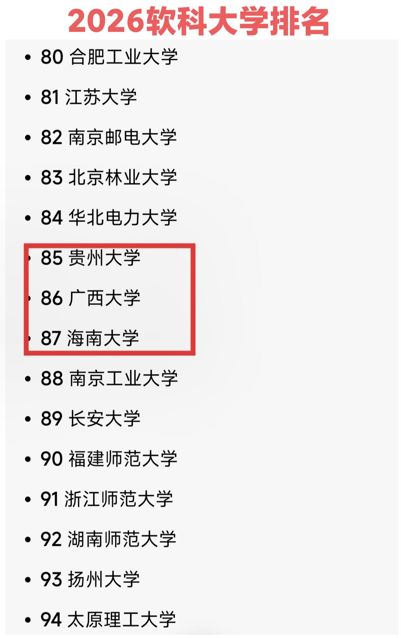如果是二十年前，让你选贵州大学、广西大学、海南大学还是选湖南师范大学，我相信大部