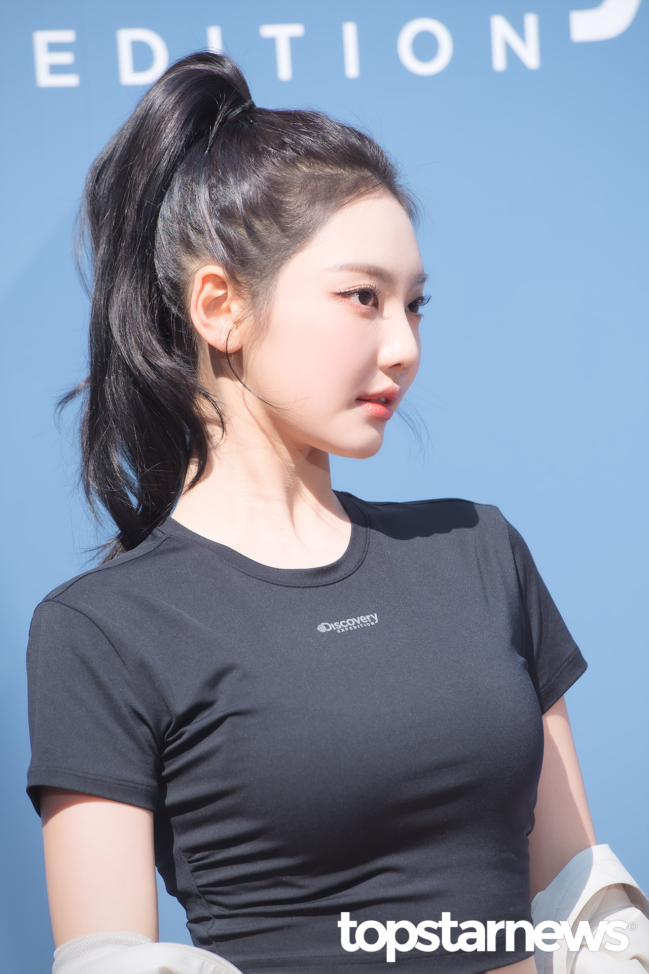 清爽也是一等的高马尾宁宁！宁艺卓高马尾新闻图宁艺卓清爽也是一等