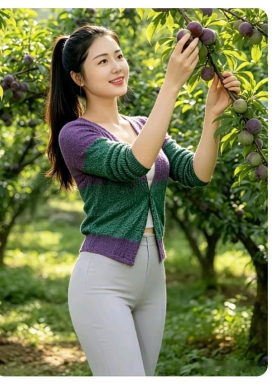 “李子”树下农村果树实在多；有枣树杏树桃树；还有白梨苹果树；最感兴趣李子