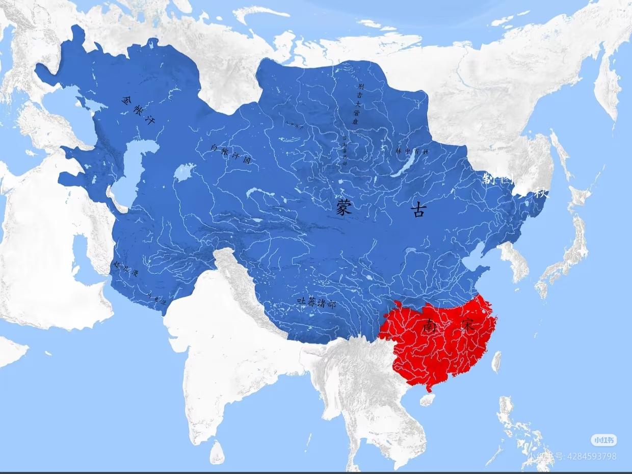 南宋能存活只不过是因为蒙古的战略是先西方再西夏金国最后才轮到南宋，被金国压缩到南