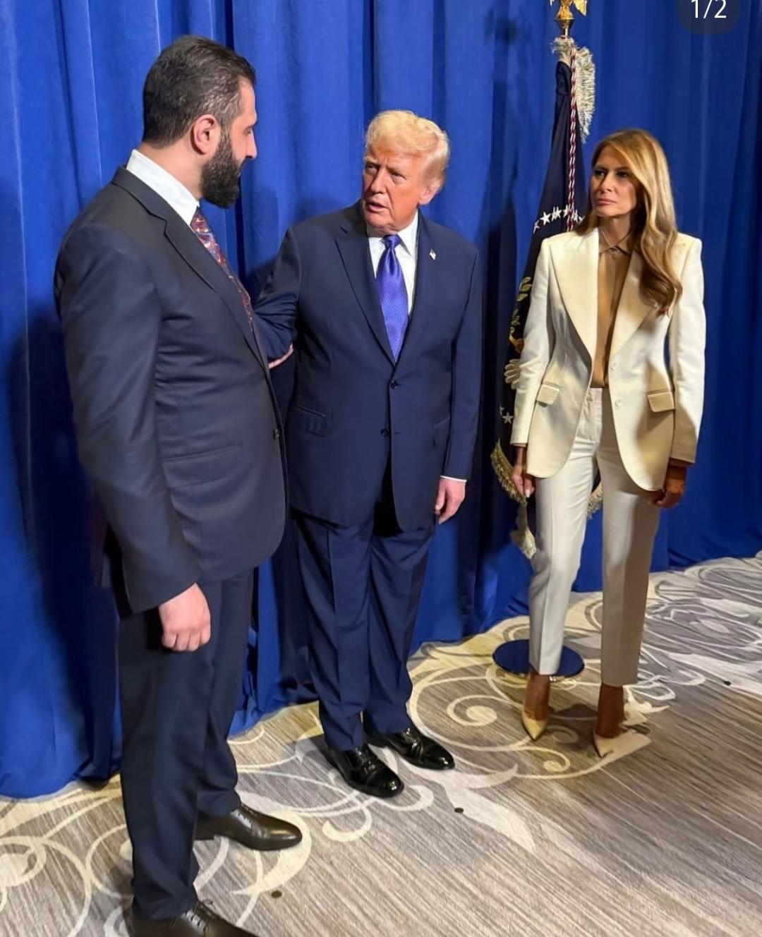 一觉醒来，叙利亚的朱拉尼彻底腰杆硬了，背后靠上美国这棵大树就是不一样！俄罗斯卫星