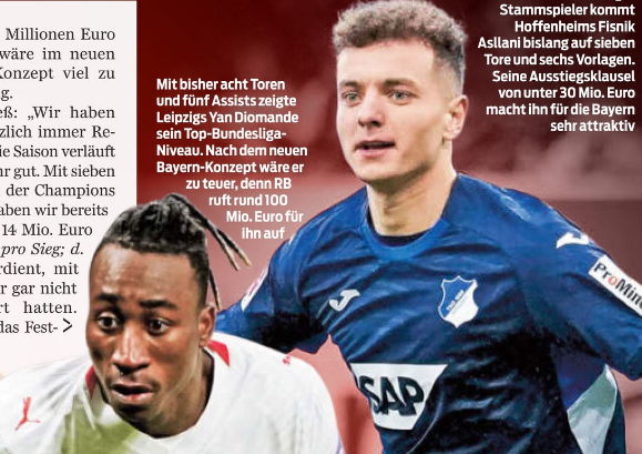 体图: 拜仁存款支撑不起豪购, 今夏暂定买3000万价位的球员