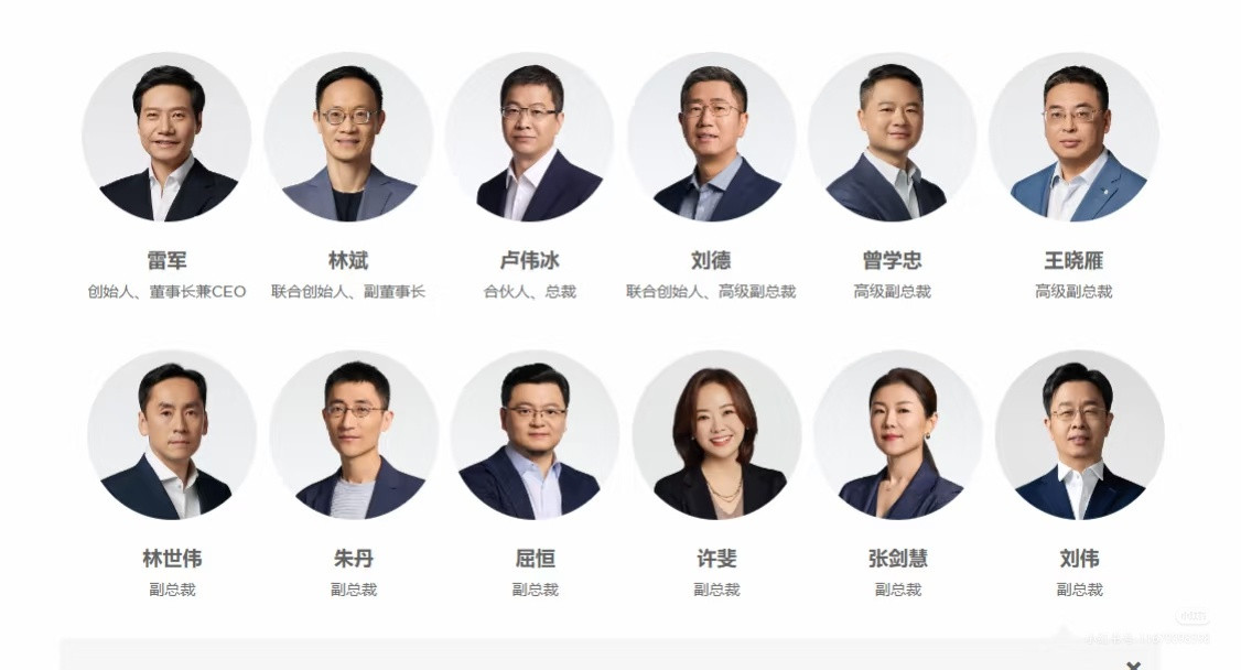 小米集团高层调整正常调整而已，核心变动聚焦于中国区新零售战略深化与汽车业务技术布