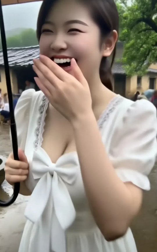 姑娘第一次去相亲。看到相亲对象的那一刻，姑娘的心里乐开了花。哎呀呀，梦里寻他千百
