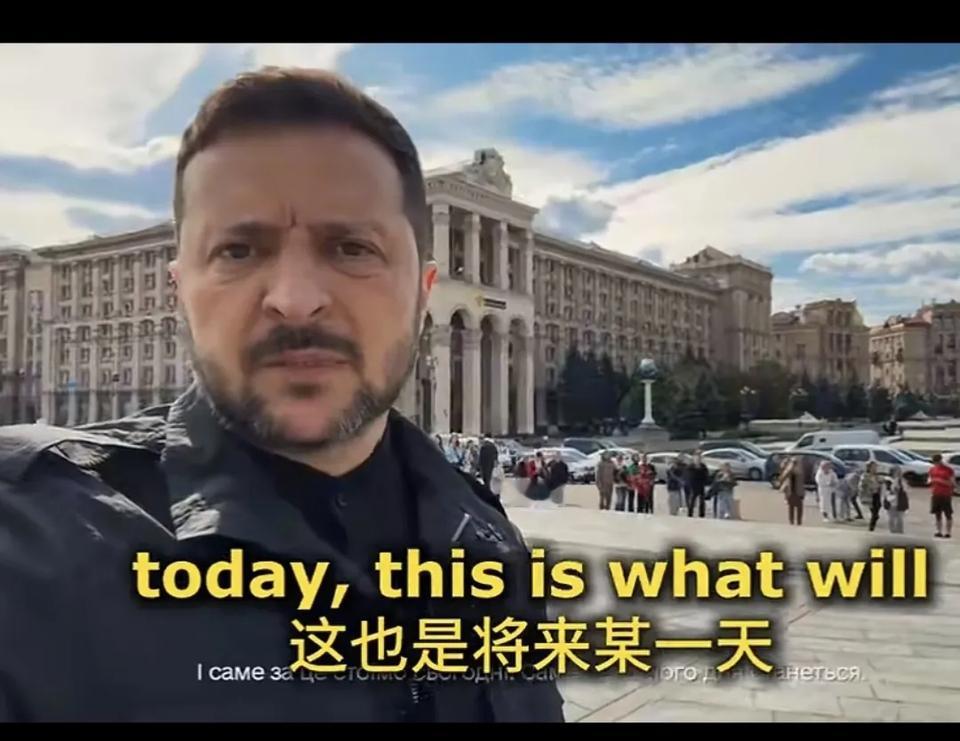 5月8日。乌克兰首都基辅。天气晴朗，艳阳高照，基辅街头忽然走来一位汉子，胡子拉碴