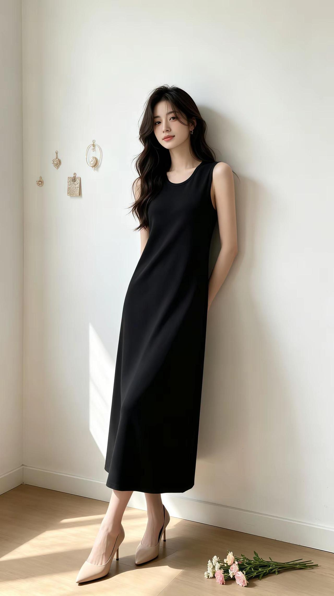 赫本风小黑裙气质这一块拿捏死死的女生穿搭穿搭日记