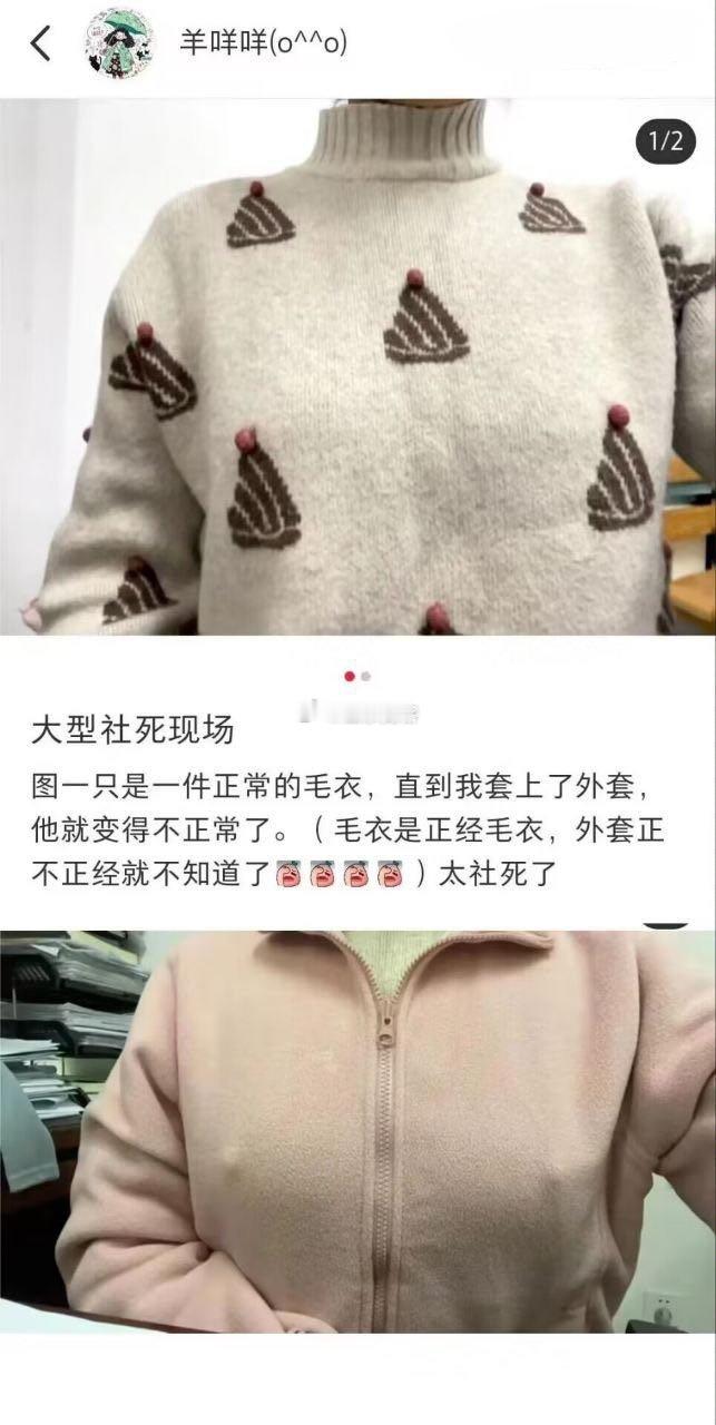 毛衣是正经毛衣，就是外套不太正经