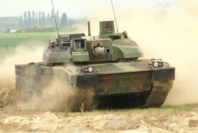 #每天认识一件兵器#法国AMX-56“勒克莱尔”主战坦克AMX-56“勒克莱尔”（Leclerc）是