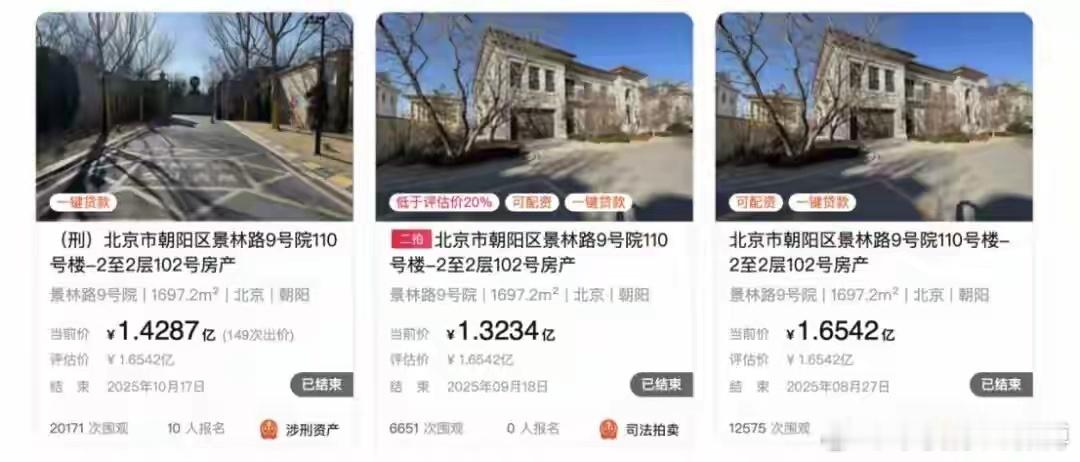 2万人围观，10名亿万富翁抢北京顶级豪宅：出价149轮，最终1.43亿元成交！房
