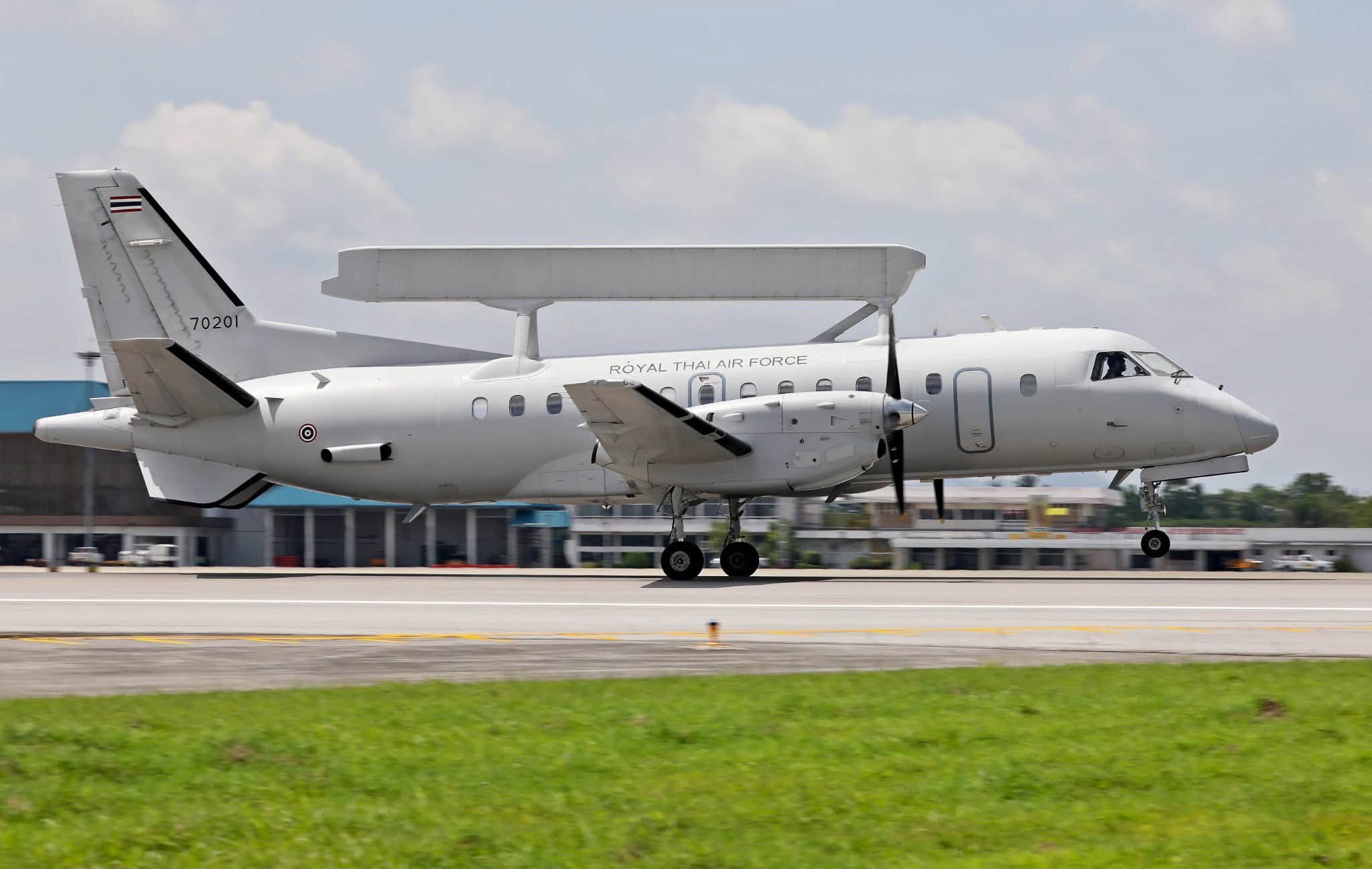 泰国皇家空军（RTAF）在第7联队举行仪式，纪念萨博340AEW/B预警机服役
