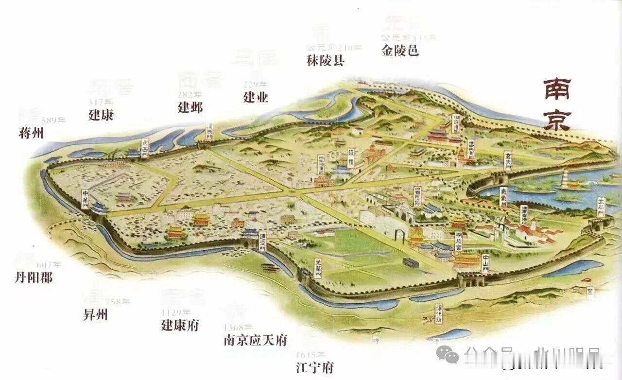 南京地名的较大特点在于“政治性远大于地理性”。当国家分裂（六朝、南宋），南京