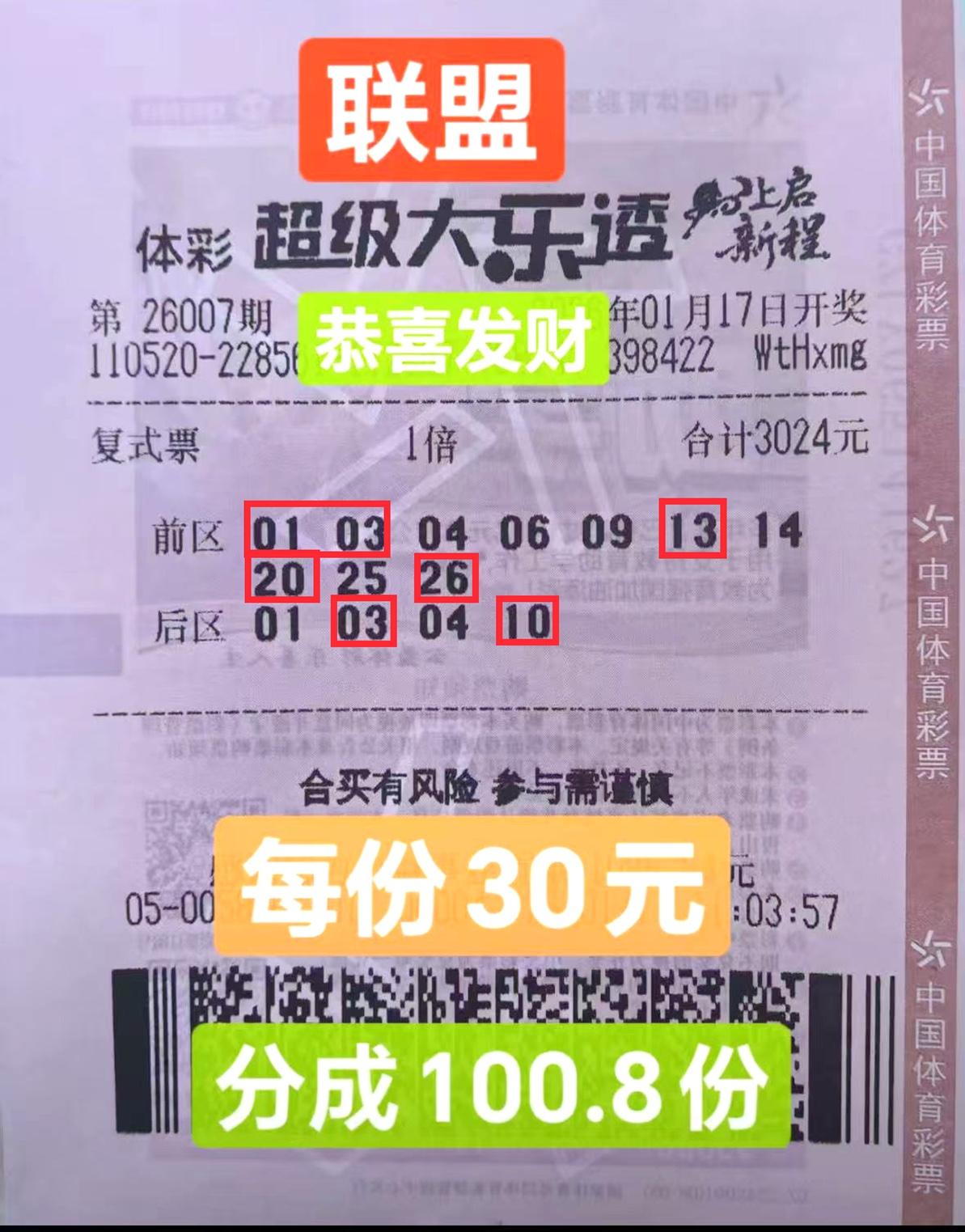 厉害了！一张彩票竟揽尽从一等奖至九等奖的全部殊荣，堪称彩市传奇。大乐透第2600