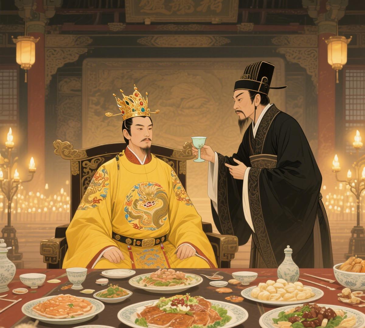 东晋最机智丞相：为劝皇帝喝酒，当场假装醉倒撒酒疯，皇帝笑得端起酒杯皇帝皱着眉不