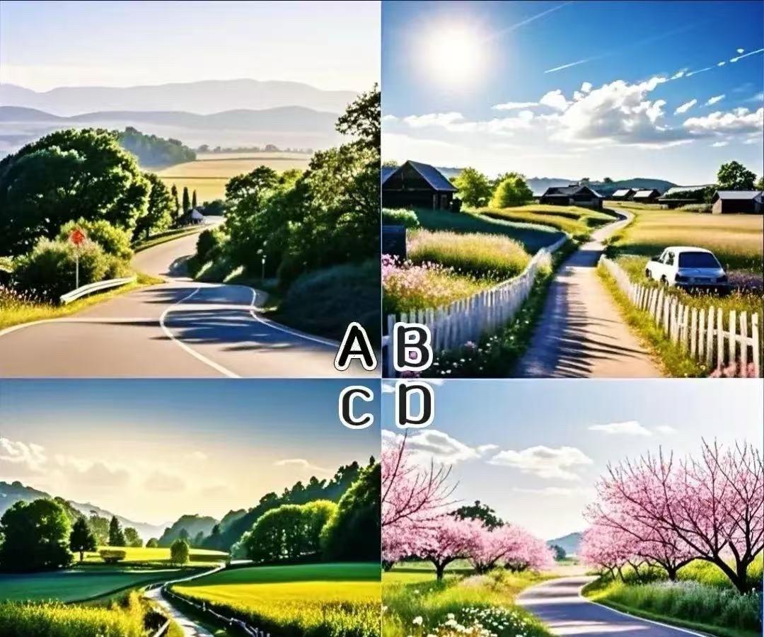 你最喜欢哪条美景中的小路？看看你未来的人生路上有哪些好运？选好再看答案哦！趣
