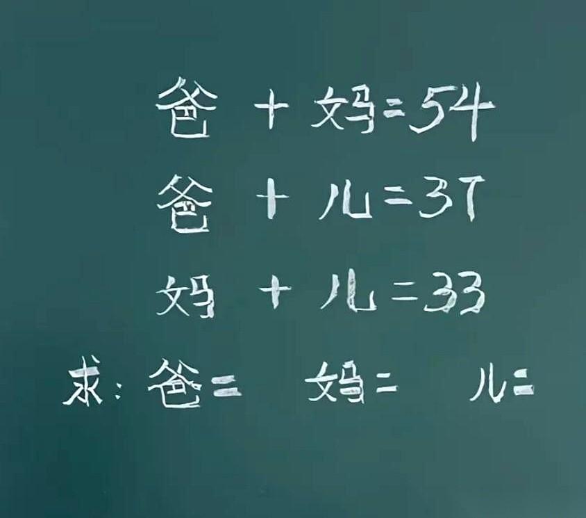 晚上十一点，孩子一头扎在作业本上，不动了。我走过去一看，又是那道数学题。草稿纸