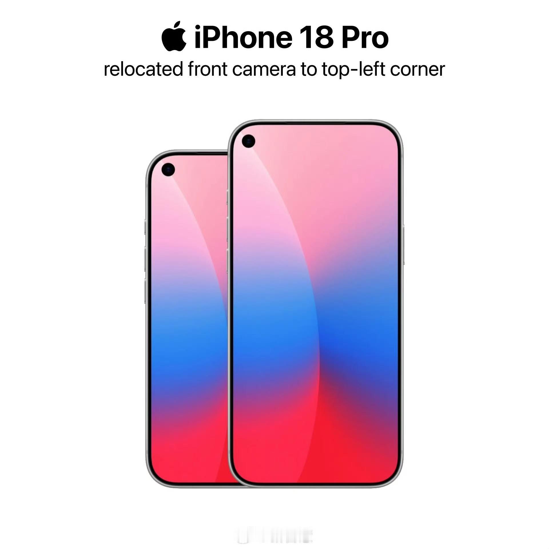 iPhone18Pro或摒弃药丸状挖孔！iPhone用了这么多年的...