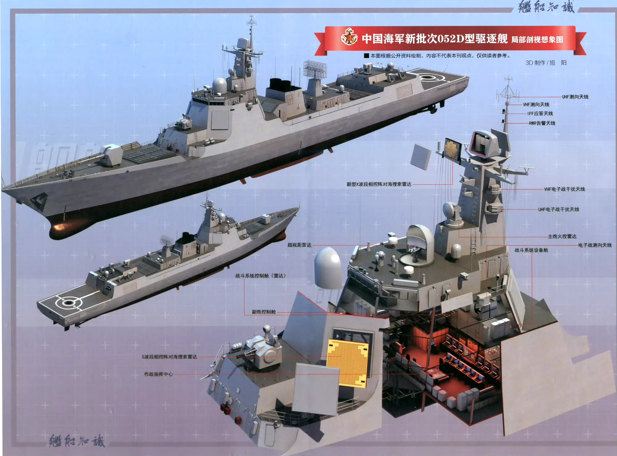 海军“下饺子”模式持续推进近日，两艘最新批次的052D型导弹驱逐舰正式加入中国