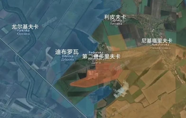 俄军南部集群在谢韦尔斯克西南的第二费多里夫卡占领了大片地盘，逼近M03公路。乌克