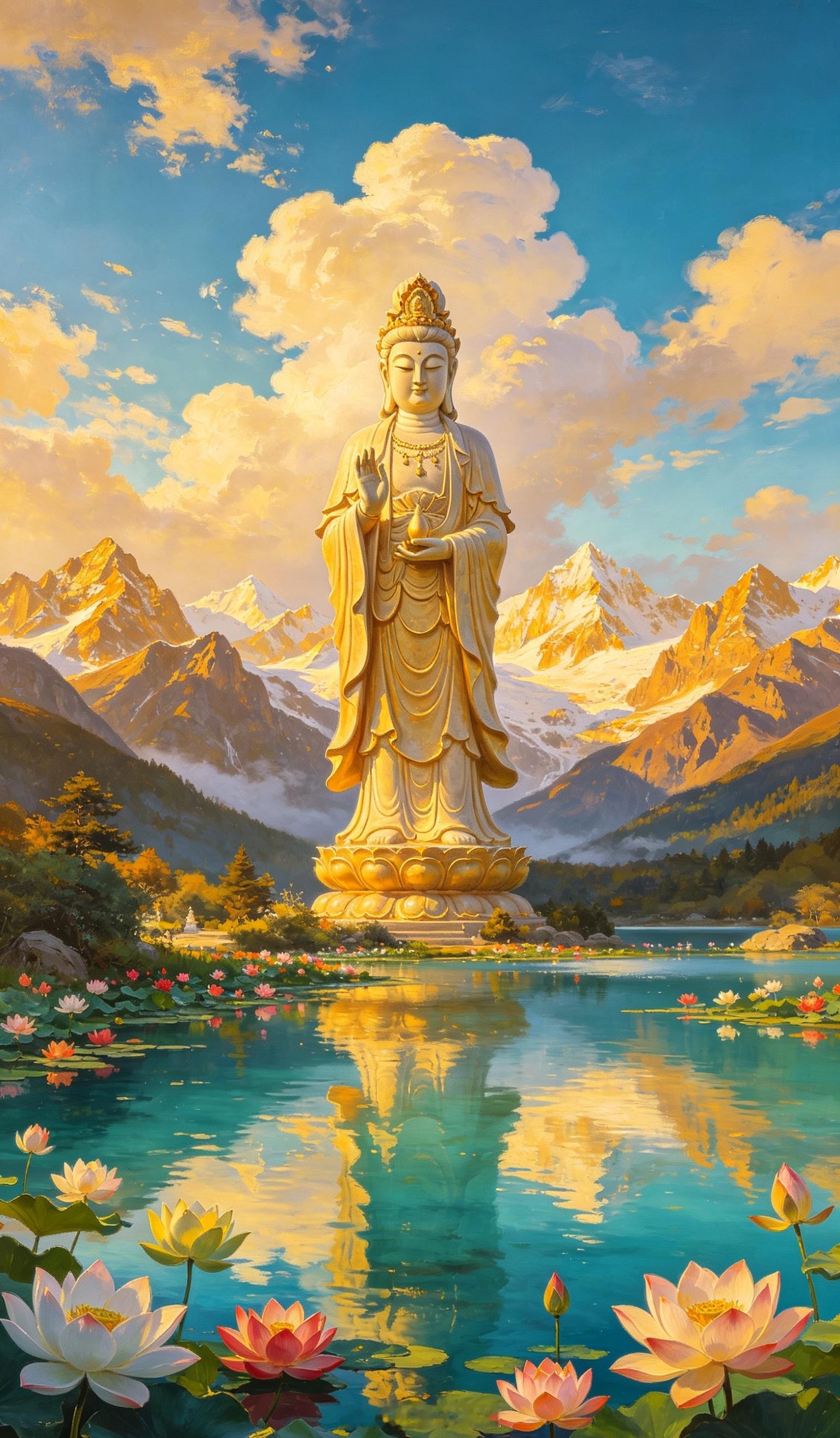 放心，你的命真的很好，否则不会收到菩萨的祝福，愿所有刷到的朋友，烦恼被旭日照散，