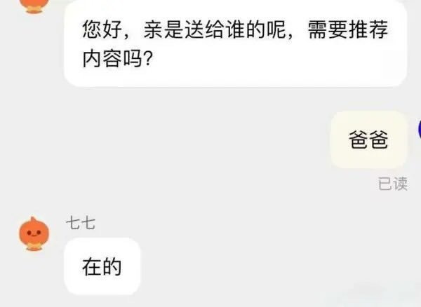 亲爹式客服​​​