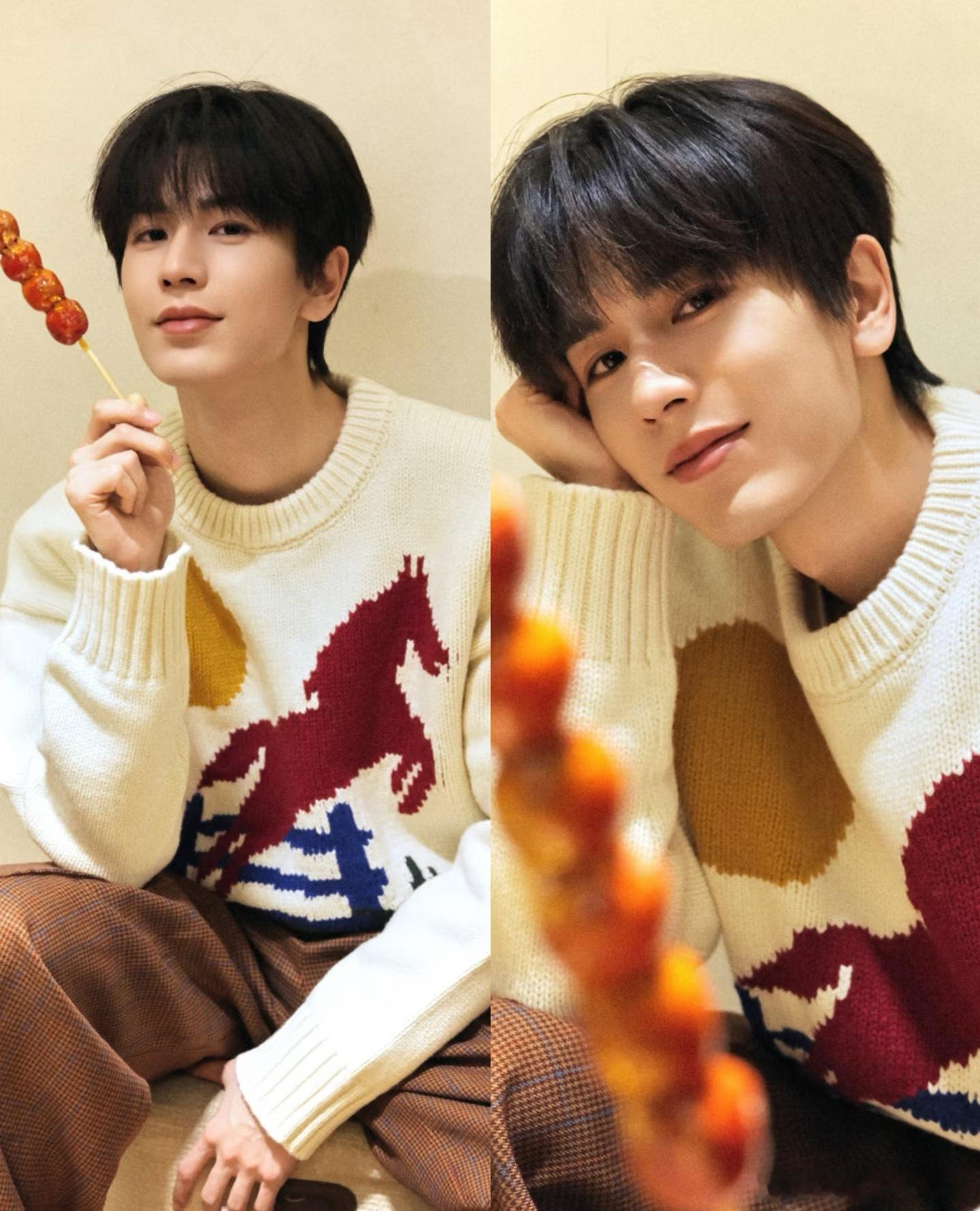 男明星春节营业照，这么看95🥜也是很拿得出手的