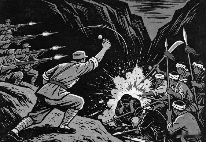1942年冀中绝境突围！老实人舍命炸开路，20名战士死里逃生1942年，冀