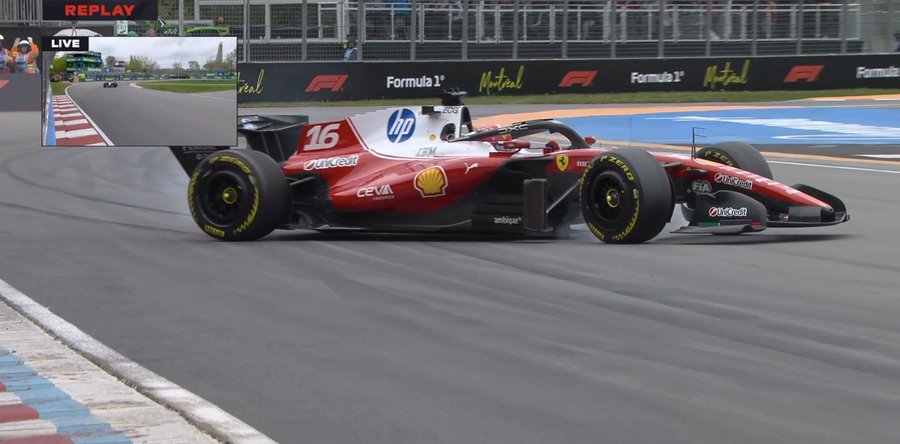 F12026F1加拿大大奖赛CharlesLeclerc勒克莱尔在比赛最后阶段