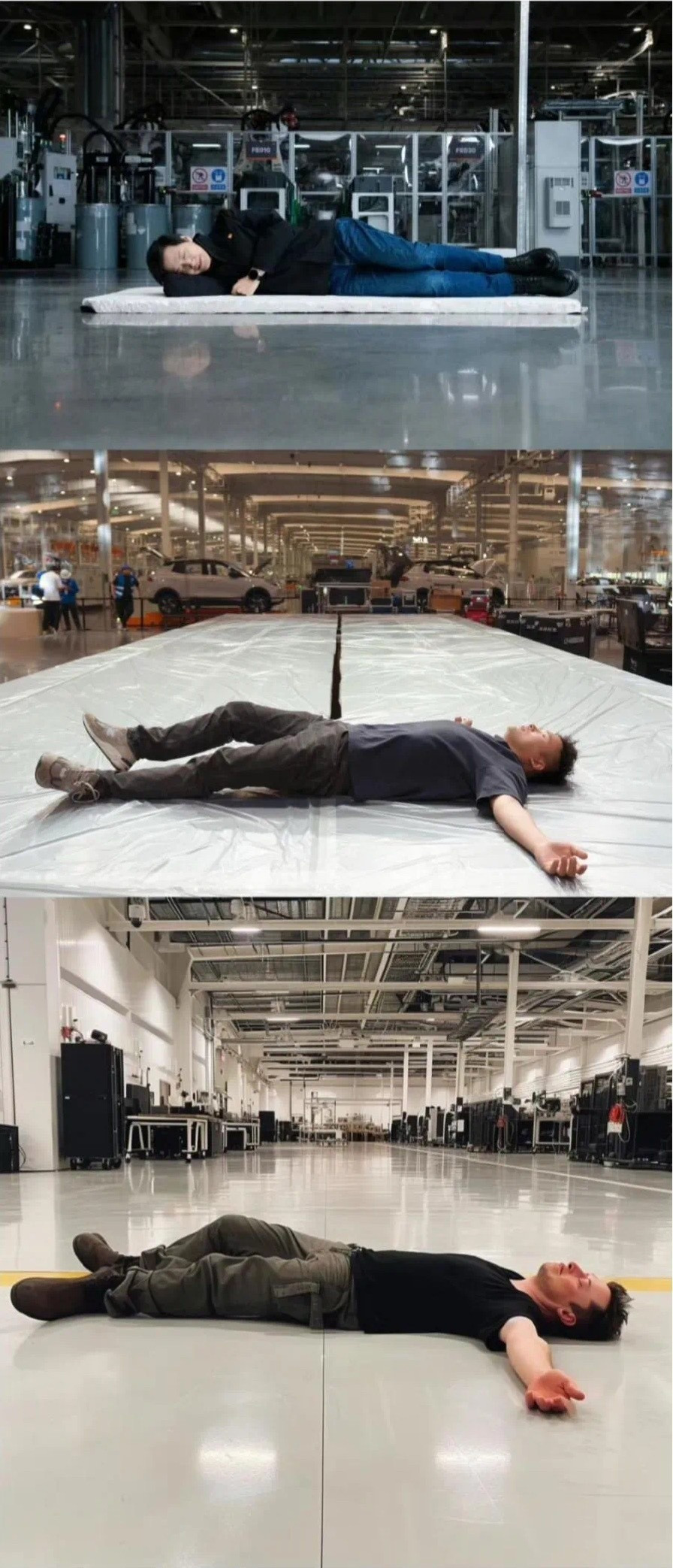 三位大佬的睡姿，你最喜欢谁的？[滑稽笑]​​​