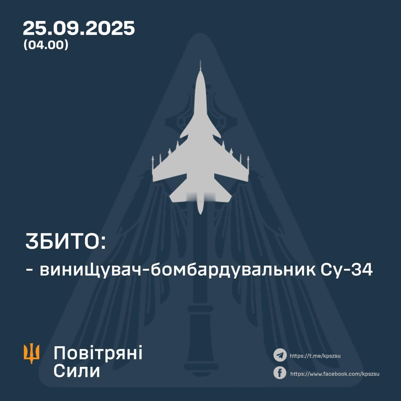 乌克兰F-16伏击俄Su-34歼击轰炸机！◾乌克兰空军宣布，9月