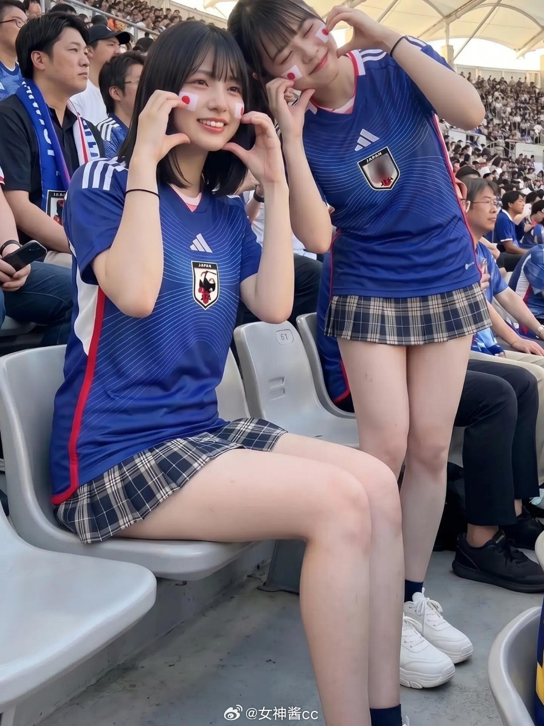日本球员赛后久久不愿离去难怪日本会输球，球迷穿如此性感扰乱军心！颜值