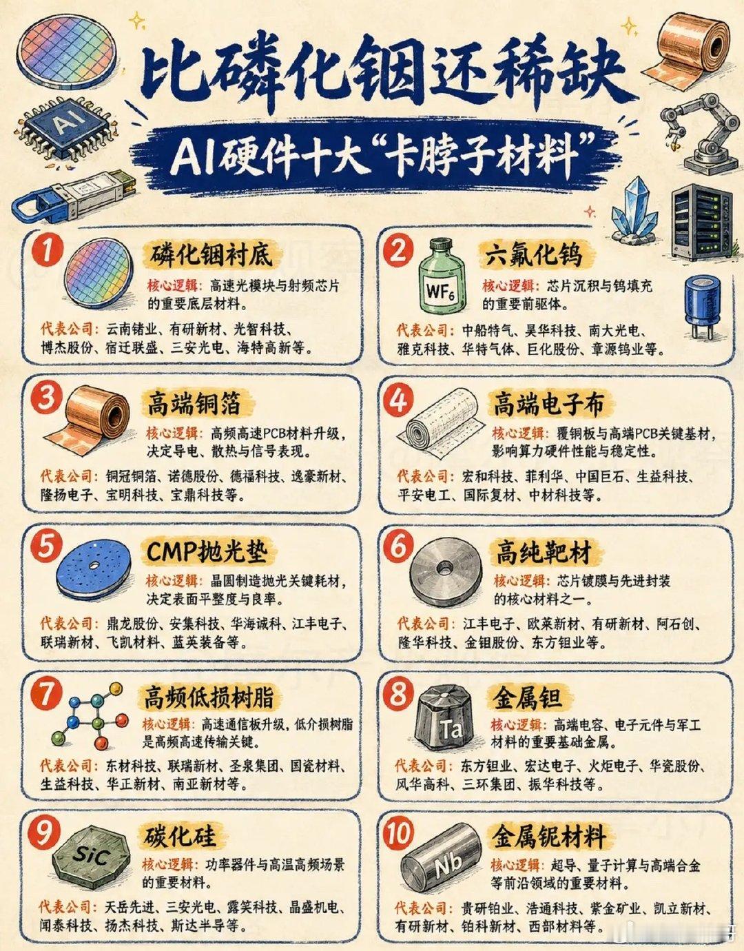 AI硬件卡脖子材料：算力狂飙，谁在被我们忽略？当AI大模型、高速光模块反复刷屏，