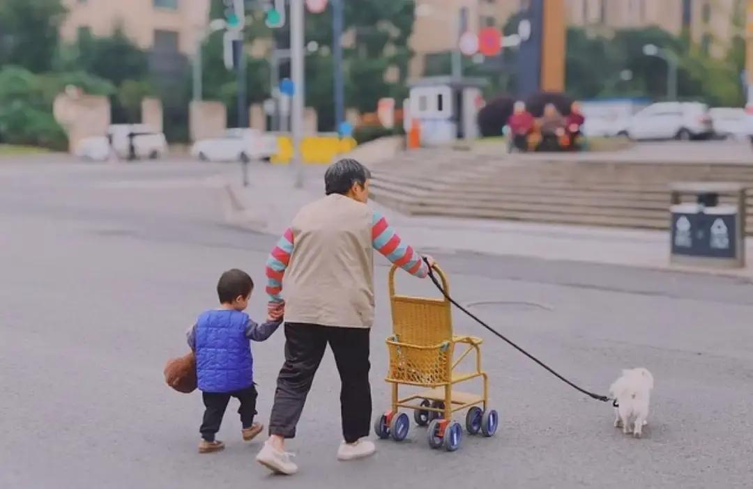 我姐妹退休五年，带孙子带出“教科书”名声。孩子一落地她就表态：帮是情分，不抢爸