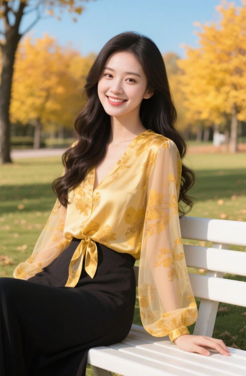 我喜欢秋天，不为别的，只为那一片片金黄色的美景……我还喜欢冬天，只想摸一摸那还