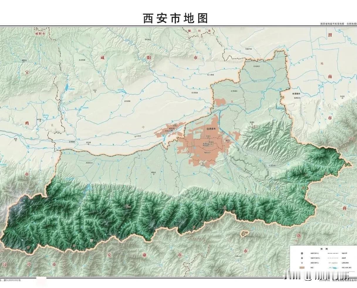 西安实际可以使用的面积不到总面积的一半，其余均是山地和台塬。目前西安总面积是1