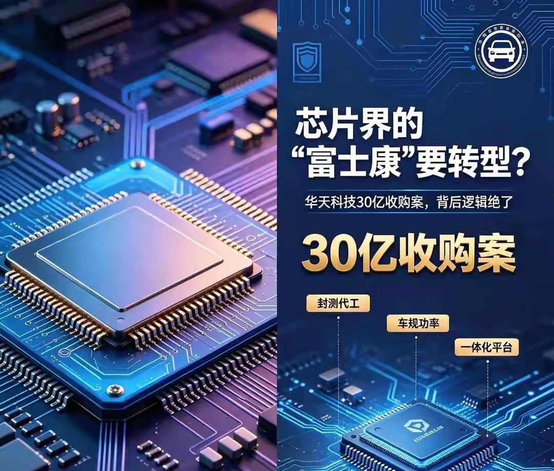30亿收购华羿微电：传统封测利润承压，华天科技重金切入高毛利功率赛道华天科技斥资