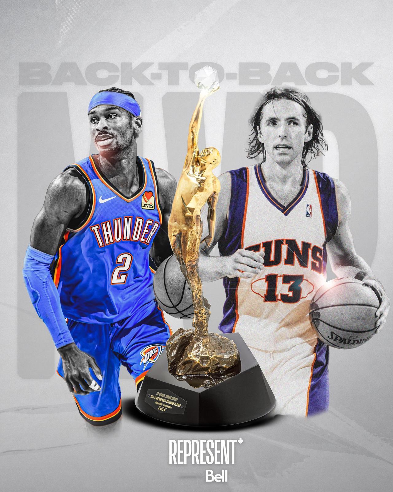 两个加拿大MVP，两种完全不同的时代答案。从纳什到SGA，NBA用了快20年，