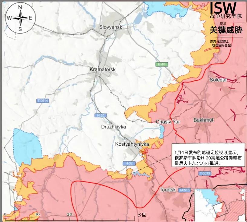 决战双子城之外围争夺：俄军继续沿公路进攻并迂回渗入利曼1月3日至4日俄军在利