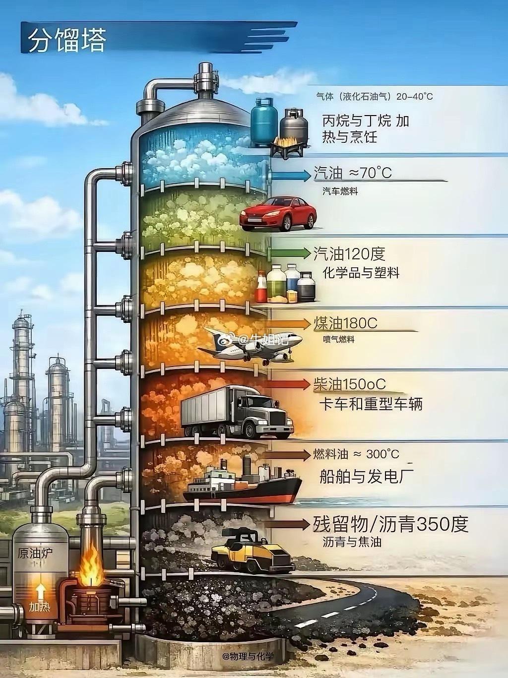原来石油可以炼出这么多种油！