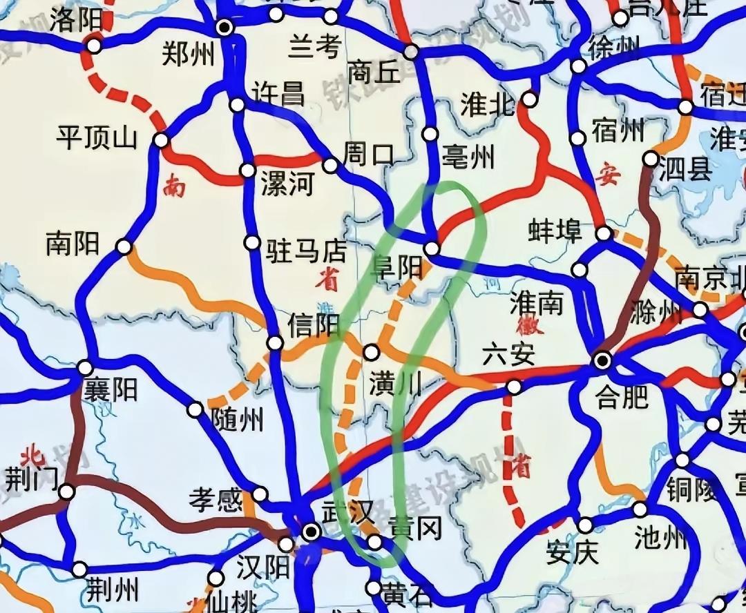 为什么京港通道东线阜阳至合肥至安庆至九江比京港通道西线阜阳至黄冈至九江要早十年布