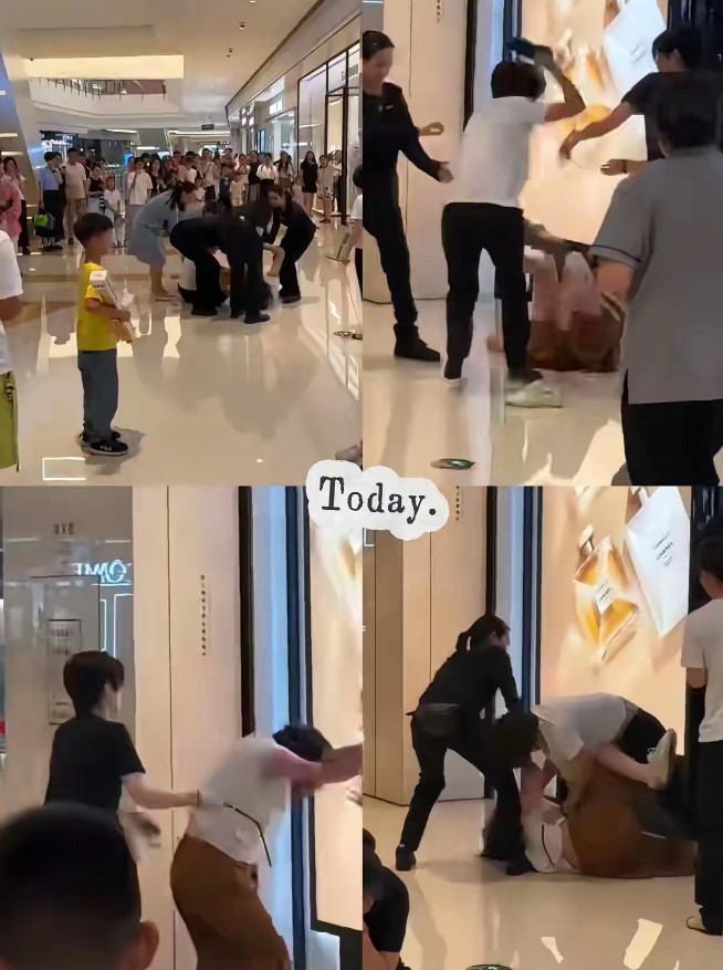 三个柜姐冒着不干的风险，群殴一个顾客，想毕这顾客也是难辞其咎的吧！听说这顾客是