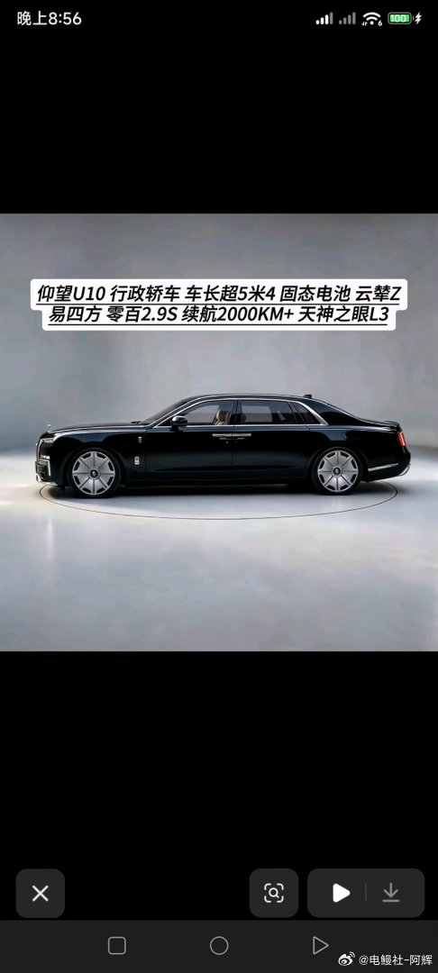 网友发的仰望行政轿车，外观味道是对了，再加点高定配置可以卖个180W左右，所以这车正常来说长度多少会