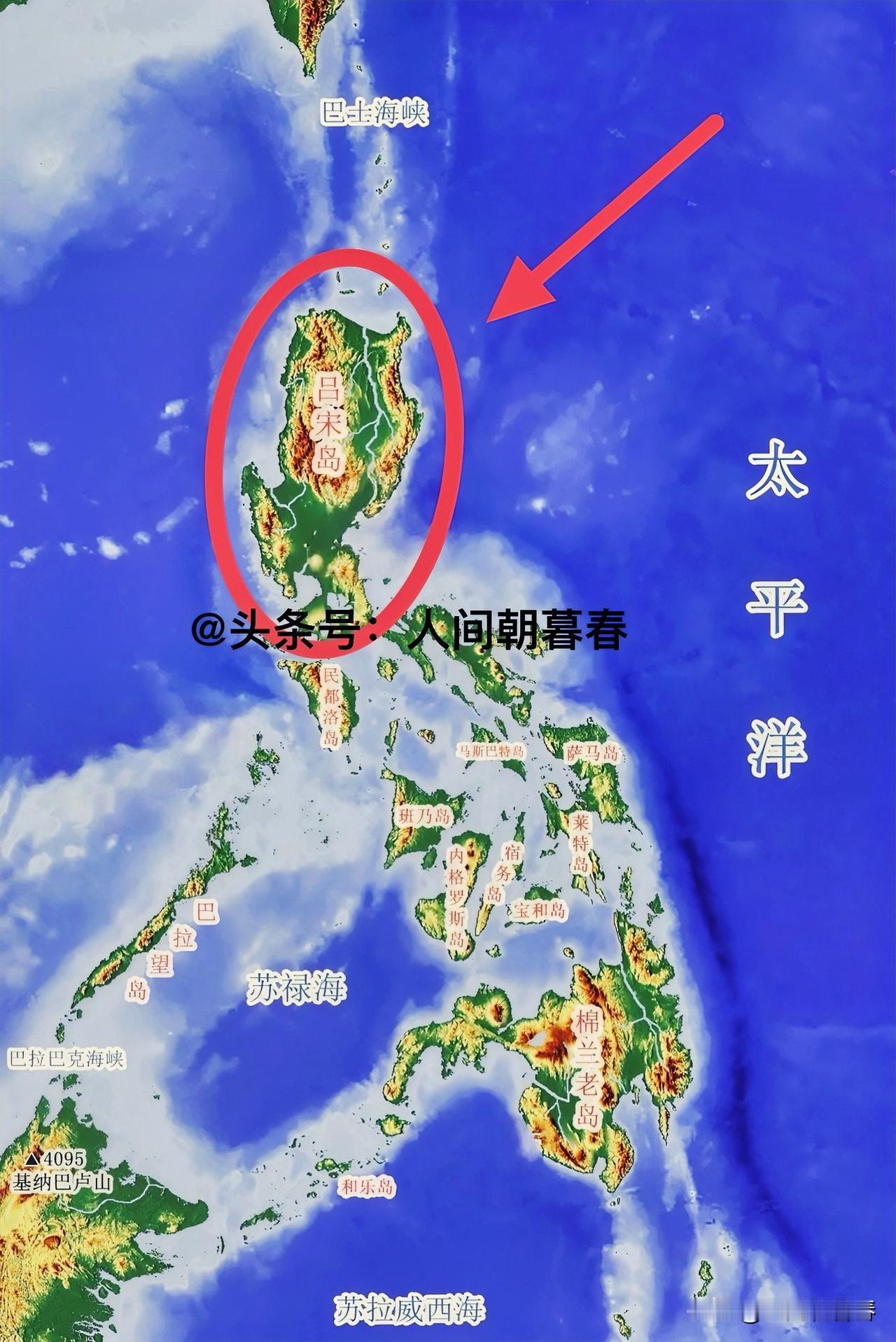 整个菲律宾版图最宜居的岛屿就是吕宋岛了。吕宋岛位于我国台湾岛南侧，其陆地面积约1