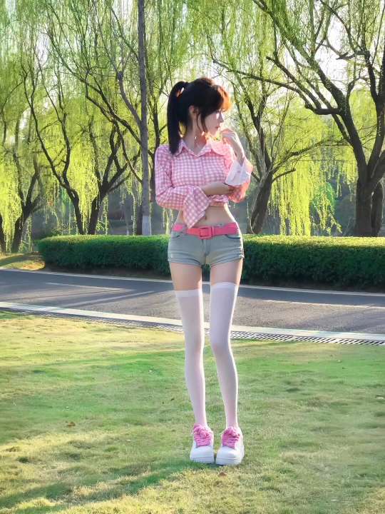 甜妹 清纯甜美 ootd穿搭 治愈系风景