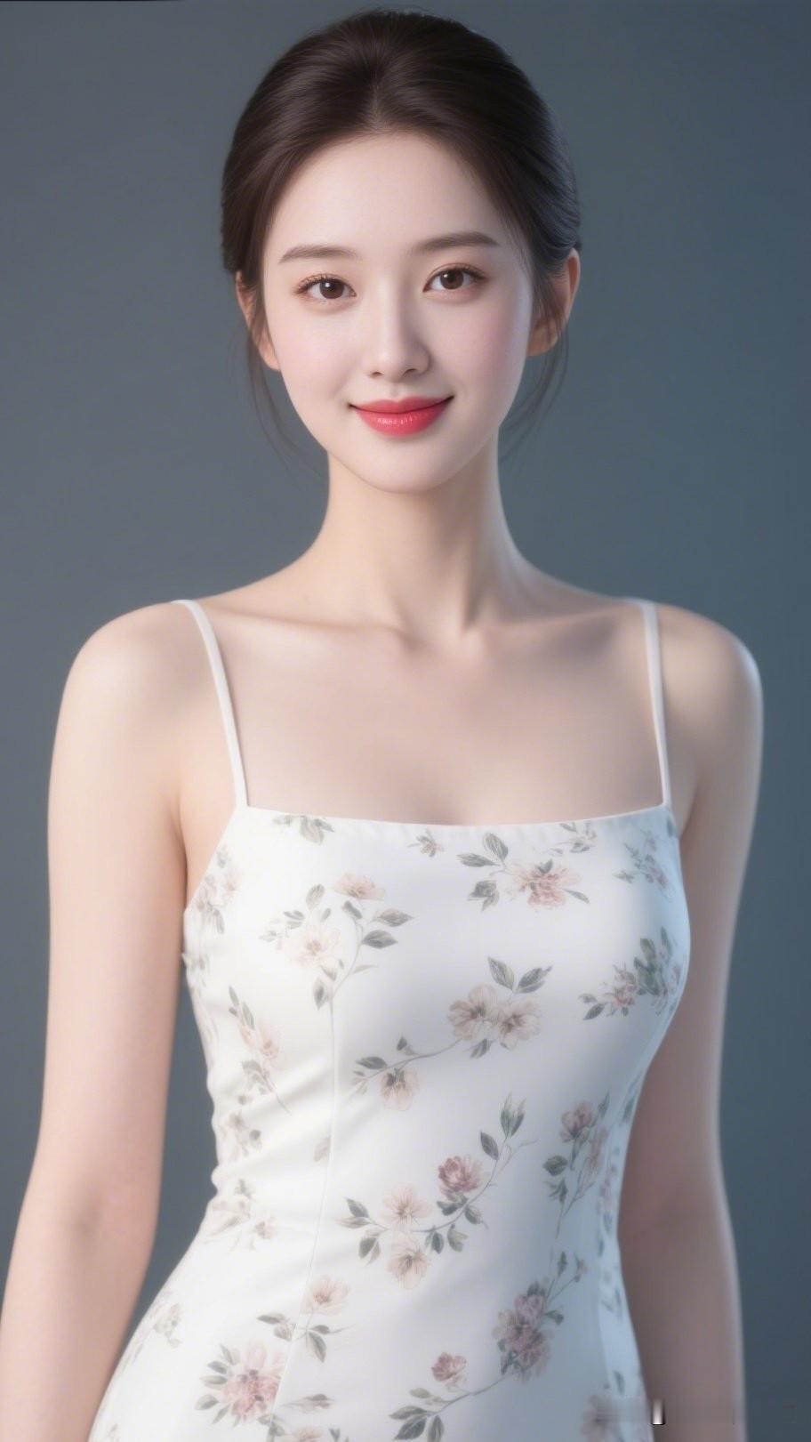 温柔甜美的花裙女孩，清新自然，气质满满！🌸💕你认为漂亮的女人什么时候最迷人