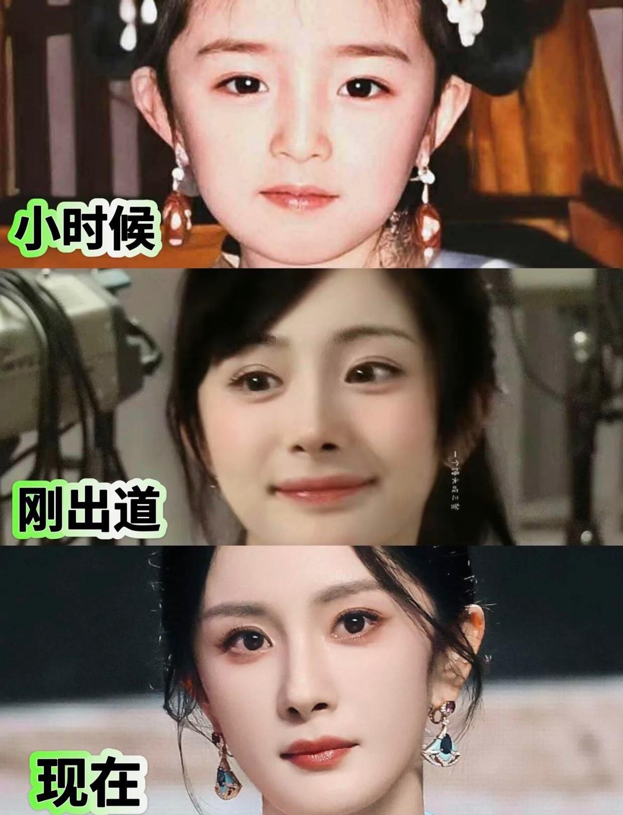 此女真的是从小到大没丑过，当然现在更精致了，童星出道火了这么多年几乎就一直是